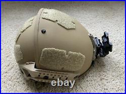 Crye Precision AirFrame Ballistic Helmet, Rails, Wilcox G24 NVG Mount, Medium