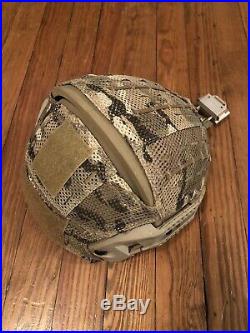 Crye Precision AirFrame Ballistic Helmet, Wilcox NVG Mount, Rails & Cover, Large