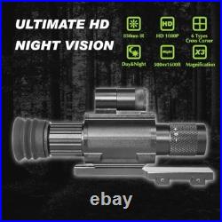 Day & Night Vision Rifle Scope Monocular 3X IR Hunting Telescope