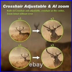 Day & Night Vision Rifle Scope Monocular 3X IR Hunting Telescope
