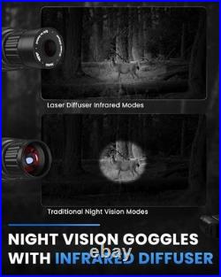 Digital Night Vision Goggles 20X Optical Zoom 4X Digital 4 Screen 32G Infrared