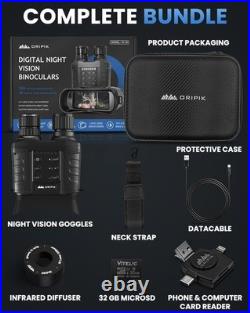 Digital Night Vision Goggles 20X Optical Zoom 4X Digital 4 Screen 32G Infrared Digital Night Vision Goggles 20X Optical Zoom 4X Digital 4 Screen 32G Infrared