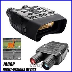 Digital Night Vision Goggles Binoculars 4X Zoom For Total Darkness Surveillance