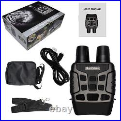 Digital Night Vision Goggles Binoculars 4X Zoom For Total Darkness Surveillance