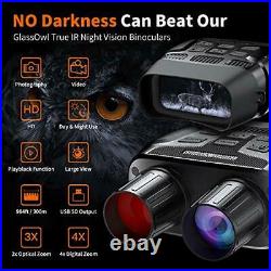 Digital Night Vision Goggles Binoculars for Total Darkness-Infrared black