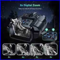 Diyimin 4k Night Vision Goggles For Adults, 2000ft Infrared Night Vision Black