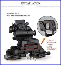 Dual Binocular Bridge Helmet Mount Dovetail for PVS14 Night Vision NVG Mount Arm