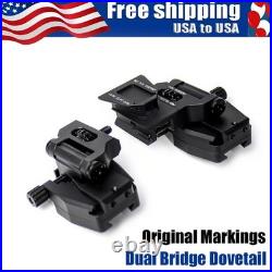 Dual Binocular Bridge Helmet NVG Mount Dovetail Adapter for PVS14 Night Vision