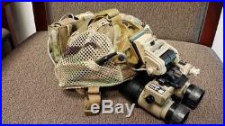 Dual PVS 14 Night Vision Goggles With Wilcox Mount Crye Nightcap