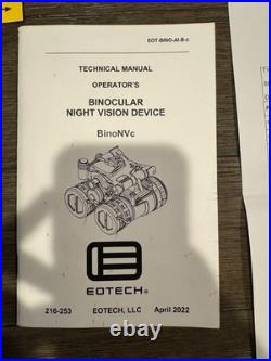 EOTech BinoNV-c Night Vision Binoculars -tactical goggles military grade- black