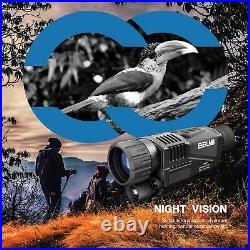 ESSLNB 5x40 Digital Night Vision Goggles Portable Rechargeable Monocular 16GB