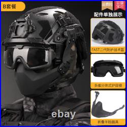 FAST SF Tactical Helmet Night Vision Goggles Helmet Mask Headphone Model