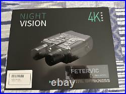 FETERVIC Night Vision Goggles, 4K Video Recording, 5x Zoom, with 32GB Memory Card