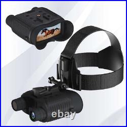 FHD Night Vision Goggles Binoculars Digital IR Head Mounted Hunting Rechargeable