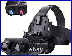 FHD Night Vision Goggles Digital IR Rechargeable Head Mounted Hunting Binoculars