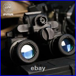 FMA Airsoft Binocular Helmet NVG PVS31 Dummy with Light Function Version B Army