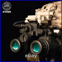 FMA Airsoft Binocular Helmet NVG PVS31 Dummy with Light Function Version B Army