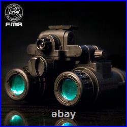 FMA Airsoft Binocular Helmet NVG PVS31 Dummy with Light Function Version B Army