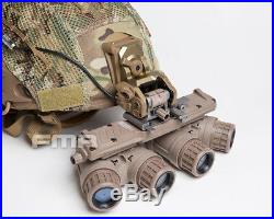 FMA Tactical Functional GSGM NVG Mount + 3 Helmet Mounts BK/DE