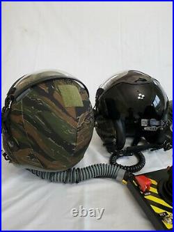 Flight Helmet, HGU-55, HGU-84, MBU-20, NVG Battery Pack, Flight Grip Replica lot