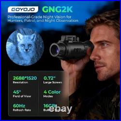 GOYOJO GNG2K Night Vision Monocular 2K/60Hz Refresh Digital Night Vision Goggles GOYOJO GNG2K Night Vision Monocular 2K/60Hz Refresh Digital Night Vision Goggles