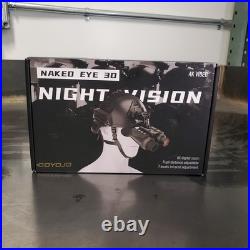 GOYOJO NV8300 4K Head-Mounted IR Night Vision Goggles & Binoculars (8x Zoom)