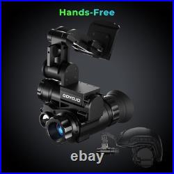 GOYOJO NVG10 Night Vision Goggles Helmet-Mounted Hunting Monocular 1080P HD NVG