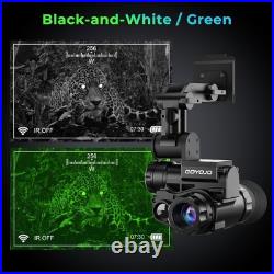 GOYOJO NVG10 Night Vision Goggles Helmet-Mounted Hunting Monocular 1080P HD NVG