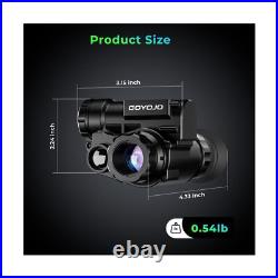 GOYOJO Night Vision Monocular, Tactical Night Vision Goggles, Head Mounted In