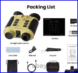 GTGUARD 4K Head-mounted Thermal Monocular 1080P Night Vision Goggles For Hunting