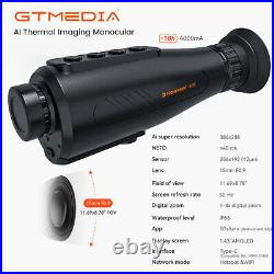 GTGUARD Thermal Monocular AI 384X288 Thermal Handheld Night Vision Goggles 50Hz