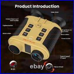 GTGUARD V6 8X ZOOM Binoculars 4K Head Mounted Night Vision Goggles Telescope New GTGUARD V6 8X ZOOM Binoculars 4K Head Mounted Night Vision Goggles Telescope New