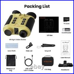 GTGUARD V6 8X ZOOM Binoculars 4K Head Mounted Night Vision Goggles Telescope New GTGUARD V6 8X ZOOM Binoculars 4K Head Mounted Night Vision Goggles Telescope New