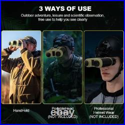 GTGUARD V6 8X ZOOM Binoculars 4K Head Mounted Night Vision Goggles Telescope New GTGUARD V6 8X ZOOM Binoculars 4K Head Mounted Night Vision Goggles Telescope New