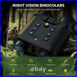 GTGUARD V6PRO Night Vision Goggles Binoculars 600M Rangefinder 8X Zoom Telescope