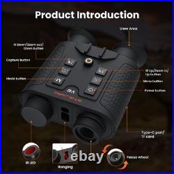 GTGUARD V6PRO Night Vision Goggles Binoculars 600M Rangefinder 8X Zoom Telescope