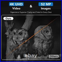GTHUNDER Night Vision Goggles, Night Vision Binoculars 4K UHD Video, 52MP