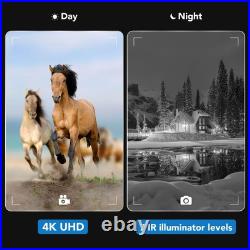 GTHUNDER Night Vision Goggles, Night Vision Binoculars 4K UHD Video, 52MP