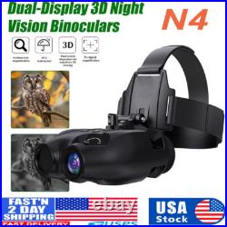 GTMEDIA Head Mounted Night Vision Goggles Binoculars Digital IR Rechargeable New