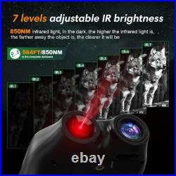 GTMEDIA N4 Night Vision Goggles Infrared Binoculars 300m Range IR Illuminator