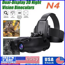 GTMEDIA Night Vision Goggles Binoculars Digital IR Head Mounted Rechargeable 32G