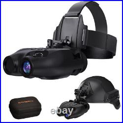 GTMEDIA Night Vision Goggles Binoculars Digital IR Head Mounted Rechargeable 32G