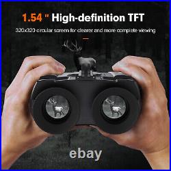 GTMEDIA Night Vision Goggles Binoculars Digital IR Head Mounted Rechargeable 32G