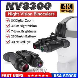 GYJ NV8300 4K Night Vision Goggles Infrared Night Vision Binoculars for Hunting