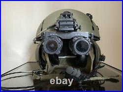 Gentex SPH-4B Military Helicopter Pilots Helmet With ANVIS Mount and replica NVG