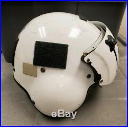 Gentex SPH-5 Helicopter Flight Helmet XL with Dual Visors & NVG Mount ANVIS White