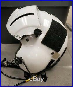 Gentex SPH-5 Helicopter Flight Helmet XL with Dual Visors & NVG Mount ANVIS White