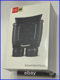 GeowFiiTech 4K Night Vision Binoculars, 8X Zoom, Infrared Goggles, 984ft, 32GB GeowFiiTech 4K Night Vision Binoculars, 8X Zoom, Infrared Goggles, 984ft, 32GB