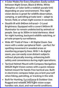 Goyojo GNG2K Night Vision Monocular 2K/60 Hz Refresh Digital Night Vision Goggle