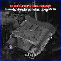 HD 1080P Night Vision Goggles IR 850nm Head Mounted Binoculars 8x Zoom Infrared